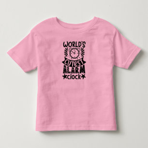 Pretty wake up quote pink toddler tshirt