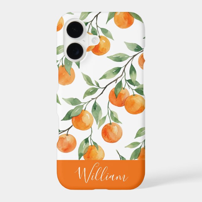 Pretty Watercolor,Citrus Personalise Pattern  (Back)