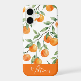 Pretty Watercolor,Citrus Personalize Pattern 