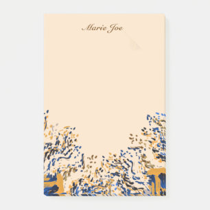 Pretty Watercolor Confetti Splatter Boarder Post-it Notes