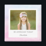 Pretty Watercolor Custom Caption Locker Magnet<br><div class="desc">Photo gifts make the best gifts! Easily personalised with your text and/or photo(s) for a custom look. Designed by Berry Berry Sweet,  Modern Stationery and Personalised Gifts. Visit our website at www.berryberrysweet.com to see our full product lines.</div>