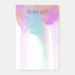 pretty watercolor design custom post it note