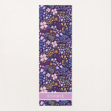 Pretty Watercolor Floral Blooming Custom Name