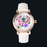 Pretty Watercolor Floral Bouquet Watch<br><div class="desc">Pretty watercolor floral art.</div>