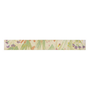 Pretty watercolor floral ribbon grosgrain ribbon