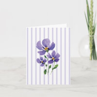 Pretty Watercolor painted violets