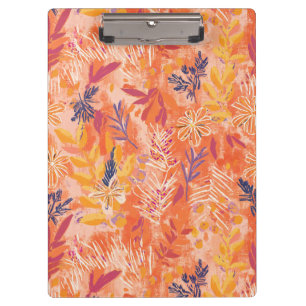 Pretty Watercolor Wildflowers Clipboard