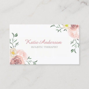 Pretty Watercolour Floral Business Cards