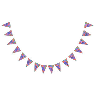 Pretty Watercolour Floral Party Bunting Bunting