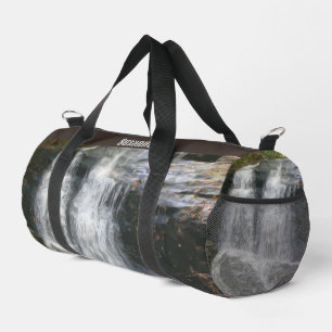 Pretty Waterfall Oil Painting Personalised Duffle Bag