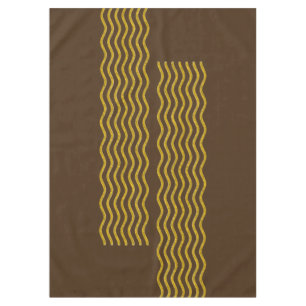 Pretty Waves gold + your backgr., text & ideas Tablecloth