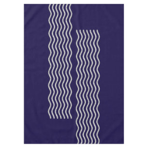 Pretty Waves silver + your backgr., text & ideas Tablecloth