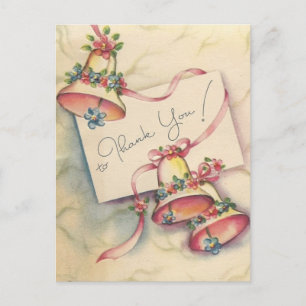 Pretty Wedding Bells Thank You Card