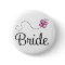 Pretty Wedding Day Bride Button
