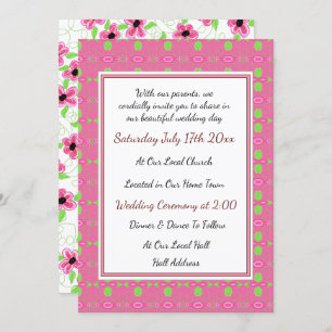 Pretty Wedding Invitation