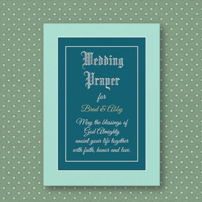 Pretty Wedding prayer custom card (Creator Uploaded)