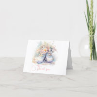 Pretty White Baby Booties with Flowers