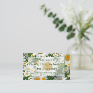 Pretty white daisies enclosure card