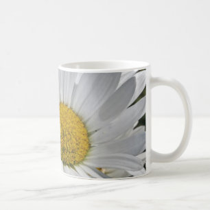 Pretty white daisy blossoms coffee mug