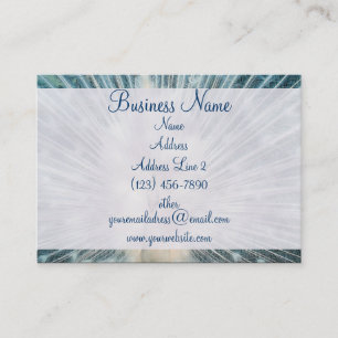 Pretty White Peacock Business Cards