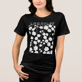 Pretty White Wildflower Custom For Her T-Shirt Tri-Blend Shirt