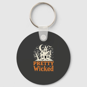 Pretty Wicked Halloween Haunted House_1 Key Ring