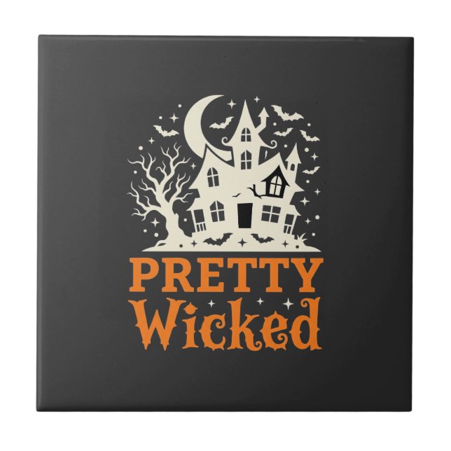 Pretty Wicked Halloween Haunted House_1 Tile (Front)