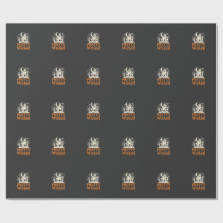 Pretty Wicked Halloween Haunted House_1 Wrapping Paper