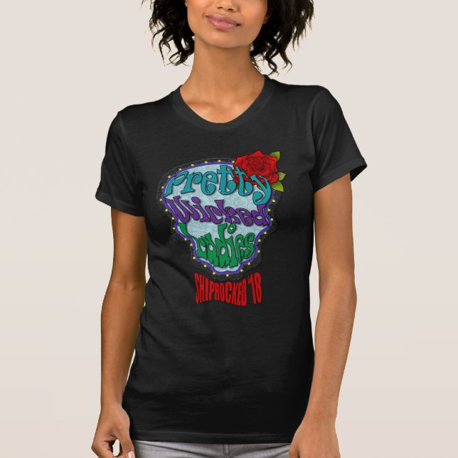 Pretty Wicked Sugar Skull T-Shirt (Front)