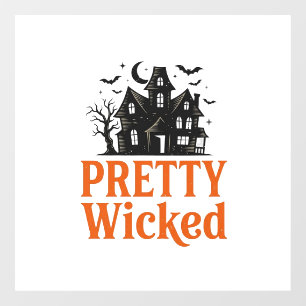 Pretty Wicked Vintage Halloween Haunted House Shir