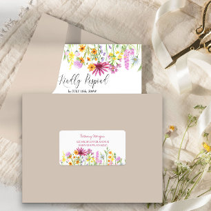 Pretty Wildflowers Address Label