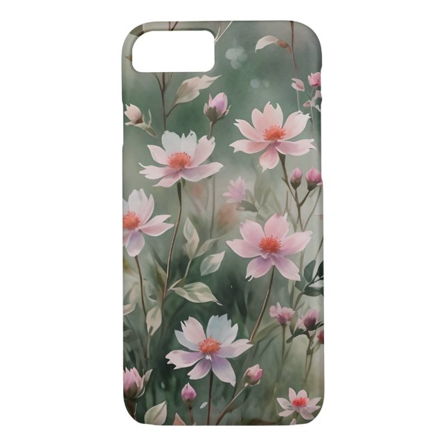 Pretty Wildflowers Case-Mate iPhone Case (Back)