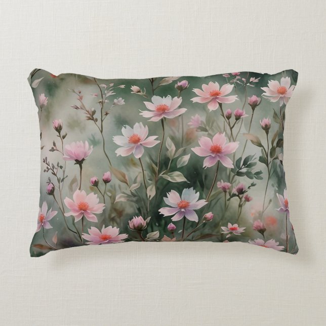 Pretty Wildflowers Decorative Cushion (Front)