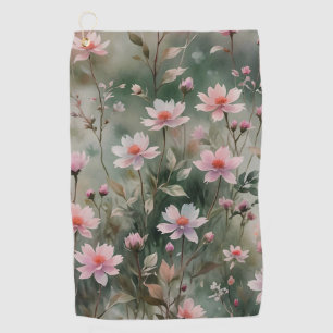 Pretty Wildflowers Golf Towel