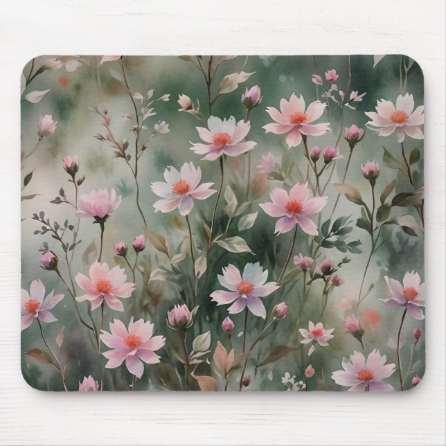 Pretty Wildflowers Mouse Pad (Front)