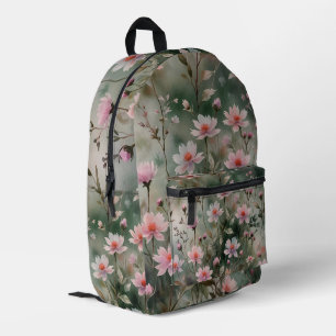 Pretty Wildflowers Printed Backpack