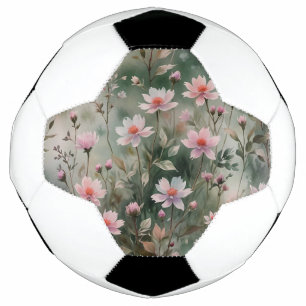 Pretty Wildflowers Soccer Ball