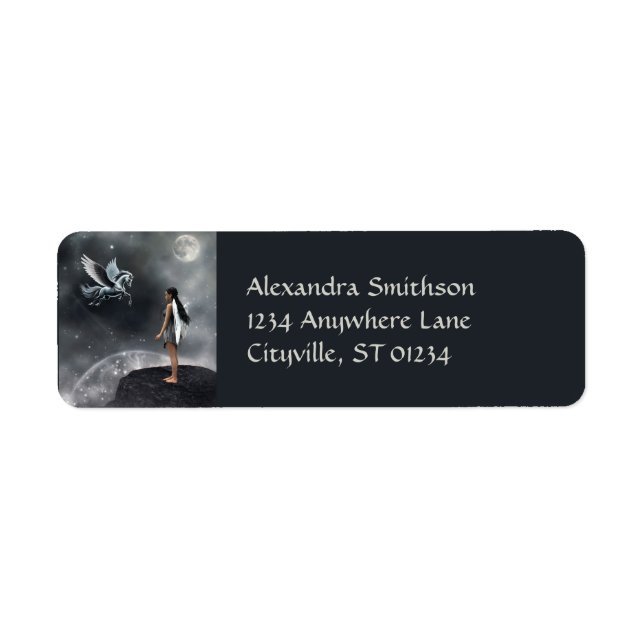 Pretty Winged Fairy and Flying Horse (Front)