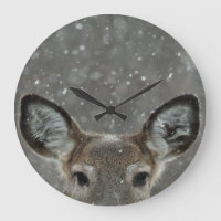 Pretty Winter Deer In Snowfall