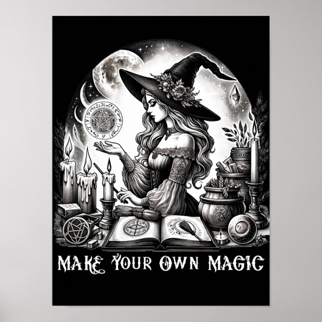 Pretty Witch Apothecary Make Your Own Magic Poster (Front)