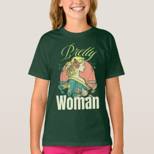 Pretty Woman – Captivating Beauty Illustration T-Shirt