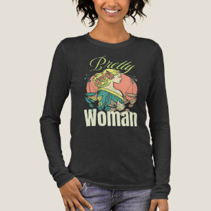 Pretty Woman – Captivating Beauty Illustration Tri-Blend Shirt
