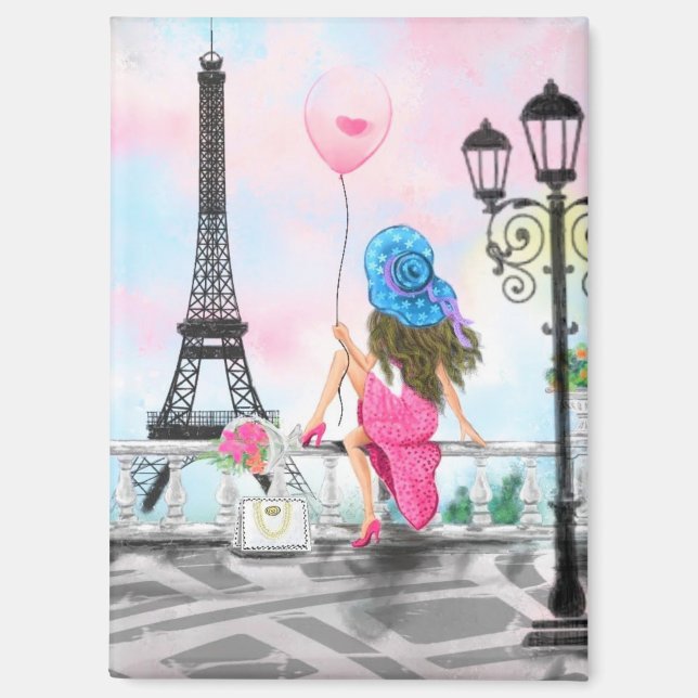 Pretty Woman In Partis Magnet (Front)