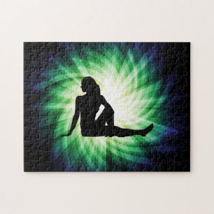 Pretty Woman Silhouette Jigsaw Puzzle