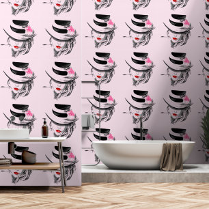 Pretty Woman with Hat Wallpaper