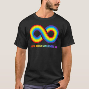 Pretty World Autism Day Autism Awareness Rainbow T-Shirt