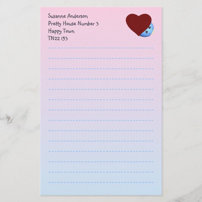 Pretty Writing Paper for Children (Front)