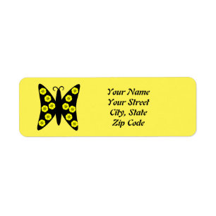 Pretty Yellow & Black Butterfly