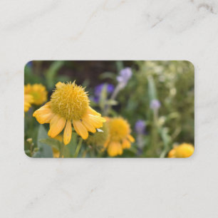 Pretty Yellow Flowers Garden Nature Floral Photo Business Card