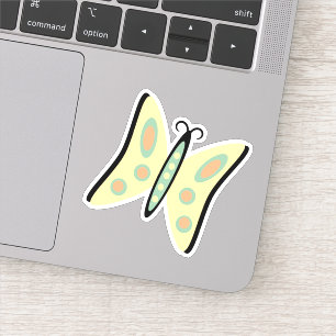 Pretty Yellow/Peach Butterfly